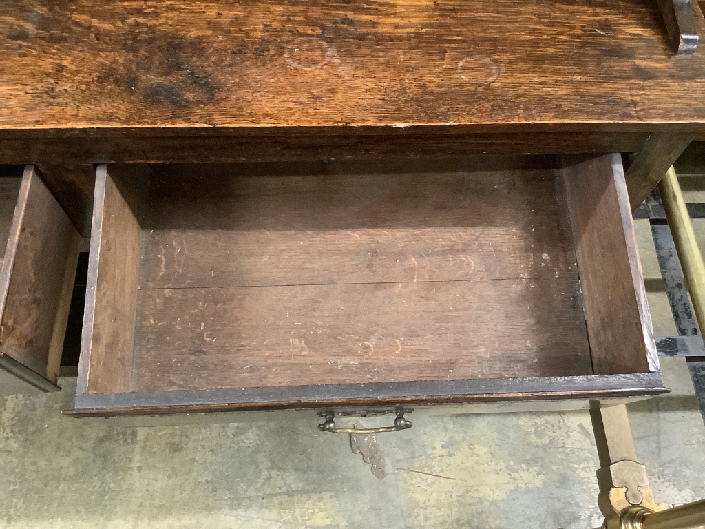 A mid 18th century oak dresser